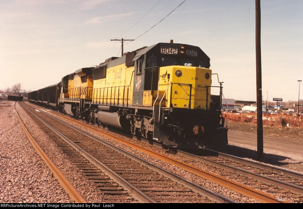 Tied loaded coal train